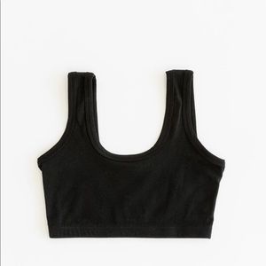 ARQ cotton full coverage bra, black